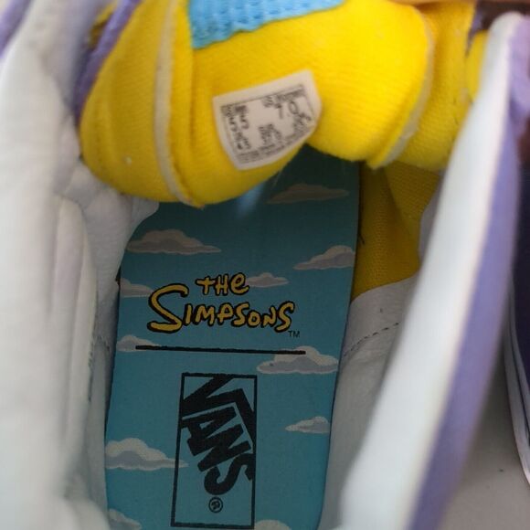 Vans Off the Wall Simpsons Sk8 Hi Shoes Lisa for President Purple Skatin… - Picture 4 of 5